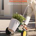 VEVOR Garden Pot Mover, Heavy Duty Plant Dolly Cart with Adjustable Grabbing Arm, Max 143 LBS Weight Capacity, Potted Plant Mover Dolly with Suction Cup and Secure Lock, Fits for Indoor & Outdoor Use