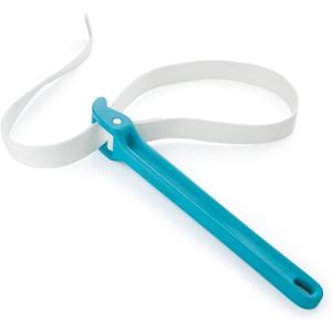DURATECH Strap Wrench 12" Handle, Adjustable Nylon Strap Pipe Wrench, Oil Filter Strap Opener Wrench,Blue