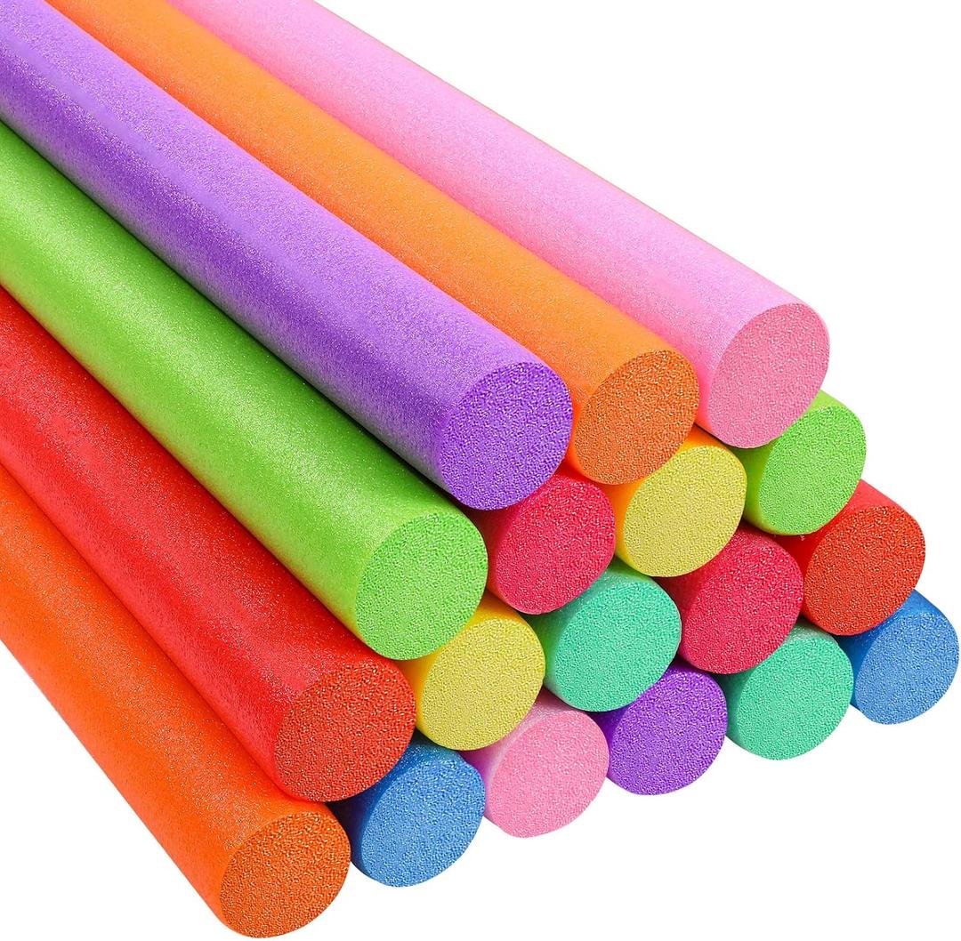 Yaomiao 55 Inch Bulk Pool Noodles Jumbo Foam Pool Noodles in The Swimming Pool Colorful Thick Noodles for Adults Floating and School Craft Projects, 55 x 2.4"
