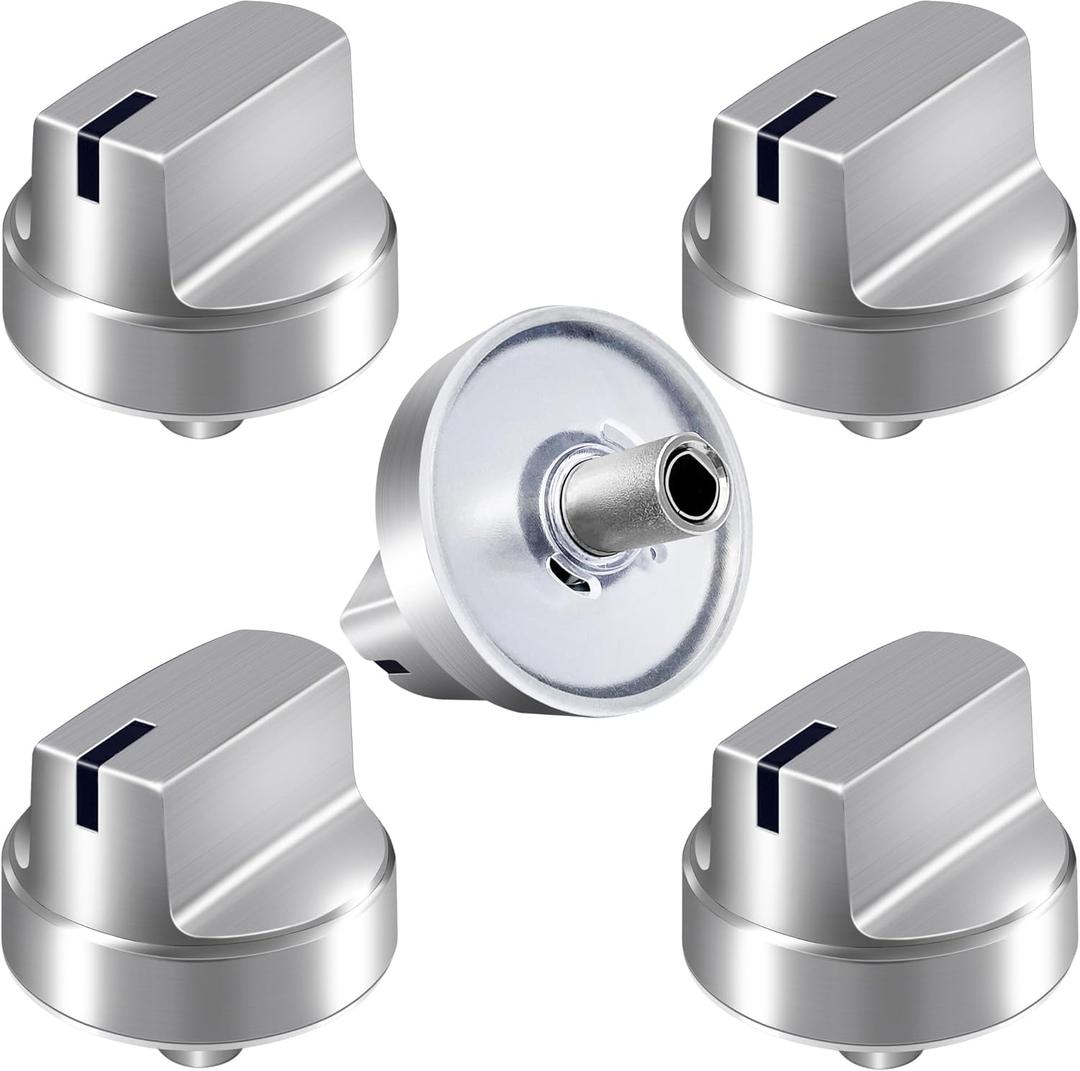 WB03X29354 Gas Cooktop Knobs Compatible with GE Stoves Surface Burner Control Knobs Replaces PD00042150 4585908 AP6327766 PS12296156 EAP12296156 Fits Model PGP7030SL1SS
