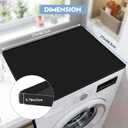 2PCS Washer and Dryer Covers for The Top, 26.77In X 26.77In Silicone Dryer Top Protector Mat, Waterproof, Scratch Resistant, Washable, Dryer Countertop for Home Kitchen and Laundry Room