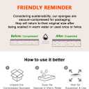 AIDEA Non Scratch Scrub Sponge, 24Count, Sponges for Dishes, Sponges Kitchen, Cleaning Sponge, Cleans Fast Without Scratching, Stands Up to Stuck-on Grime, Cleaning Power for Everyday Jobs (Blue)