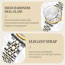 Taxau Gold Silver Two Tone Women Stainless Steel Watch Small Wrist ElegantDress Watch for Women Fashion Luxury Waterproof Day Date Analog Quartz Ladies Watches
