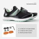 Women's Cycling Shoes, Breathable Bike Shoes Compatible with 2-Bolt SPD Cleats, Suitable for Road Mountain Biking and Indoor Cycling, Size: 8.5