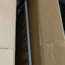 Cumbor 29.2–43" Baby Gate for Stairs, Wall-Mounted (Drill Required), Expandable No Bottom Bar Dog Gate, Auto Close Extra Wide Walk Thru, Pet & Toddler Proof Gate, Top & Bottom of Stairways (Brown)