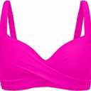Women Underwire Bikini Top Only - Push Up Swimsuit Top Large Bust Bathing Suit Tops 2025 Supportive Swim Tops Pink W18