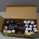 6 Pack Halloween Decorations Outdoor Solar Eyeball Lights, Purple and Orange Scary Eyeball Swaying Firefly Lights with 2 Modes, Waterproof Halloween Pathway Lights for Yard Garden Lawn Party Decor