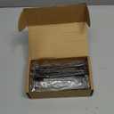 Ravinte 5 Pack 5 Inch Hole Center Solid Slim Square Pulls Matte Black Kitchen Cabinet Handles Square Bar Drawer Handles Flat Black Drawer Pulls for Cupboard Dresser and Cabinets