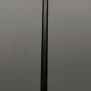 1" Curtain Rod Telescoping Single Drapery Rod 36-72 Inches, With Square Heavy Duty Aluminum Alloy Finials, Matte Black