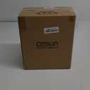 Cesun Small Bathroom Trash Can 2.1 Gallon Wastebasket, Modern Metal Garbage Can Office Waste Basket, Matte Black Stainless Steel Trash Bin for Bedroom, Home Office, Toilet, rv, Near Desk, Under Sink