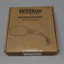 WITTKOP Espejo de bicicleta | Gran campo de visin HD | Giratorio de 360 y plegable | Montaje por encima y por debajo | A prueba de roturas y duradero | Accesorios para bicicleta elctrica, soporte