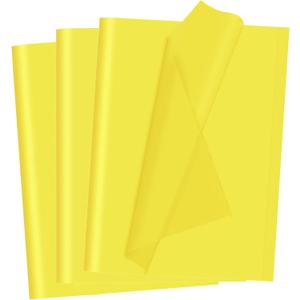 Yellow Tissue Paper for Gift Bags 40 Sheets Weddings Birthday Fall Decoration Sunflower DIY Art Crafts Packaging Wrapping Paper Bulk, 14 x 20 Inch