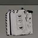 Uphome 72x72 Boho Shower Curtain Black and White Fabric Bathroom Curtains Set with Hooks, Chic Triangle and Geometric Tassel Bath Curtain, Heavy Duty and Waterproof for Modern Hotel Decor