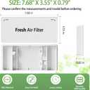 ADQ75493301 Refrigerator Air Filter Cover Replacement, fresh air filter cover Compatible with LG Refrigerator Models LRMVS3006S, LRMDS3006S, LRMVC2306S, LRMDC2306D, LRFVC2406S, LRFDS3016S, LRMDS3006D