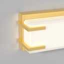 LED Bathroom Light Fixtures Over Mirror 24.4 Vanity Light with Milky White Lampshade 4000K Daylight Gold Bath Bar (Gold)