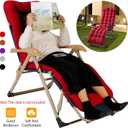 67x22x3in Chaise Lounger Cushion – Premium Outdoor/Indoor Furniture Cushion for Sun Loungers, Recliners, Rocking Chairs, Sofas & Deck Chairs with Non-Slip Straps
