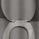 Bemis 7300SLEC Slow Close Toilet Seat, Easy Clean Hinges and Durable Plastic Seat, Made in USA, Elongated, White