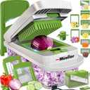 Mueller The Real Original Pro Chopper since 2013 Vegetable Chopper Mandoline Slicer, 8 Blade Food Veggie Chopper Onion Vegetable Cutter with Container, Kitchen Gadgets & Essentials, (10 in 1) (Gray)