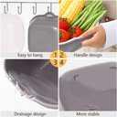 Washing Vegetable Baskets in The Kitchen Fruit Baskets Multi-layer Stackable Vegetable Sinks, Strainer and Washing Fruits and Vegetables Kitchen Colander Set