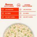 Banza Chickpea Pasta Mac & Cheese  High Protein Gluten Free Healthy Pasta  Mac & Cheese, Elbows with White Cheddar (Pack of 6) (EXP 09/18/26)