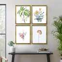 BESCRCL 16x20 Picture Frame Gold, Frames for Wall Display, Rustic Vintage Photo Frame with Shatterproof Crystal Acrylic, 4 Pack