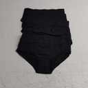 Molasus Women's Cotton Underwear High Waisted Full Coverage Ladies Panties ,Size L , 5 Pack