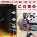 1.3 Cuft Small Fire Safe for Home Use, Anti-theft Fire Proof Safe Box with Digital Keypad, Spare Keys and Removable Shelf, Security Safes Fireproof Waterproof for Document Money Valuables