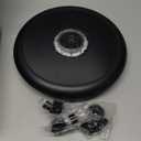 SZMP Solar Fountain Upgraded UFO Colorful Lights, 5W Solar Water Fountain Pump with 7 Nozzles & 4 Fixers, for Bird Bath, Garden, Pool, Outdoor Decor (Multicolor) (Black)