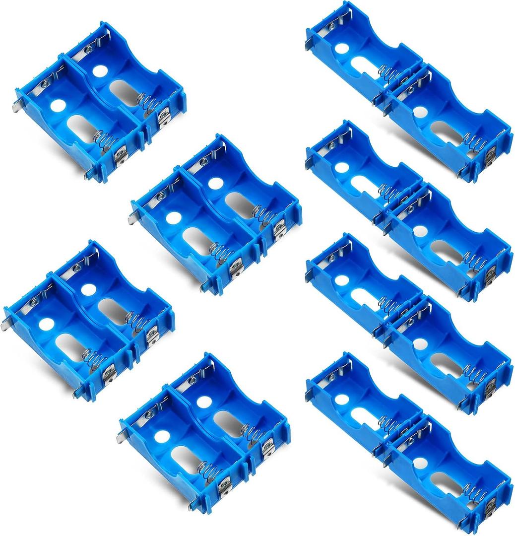 LEIFIDE 16 Pieces D Cell Battery Holder Series or Parallel Storage D Size Battery Case Physical Science Plastic D Battery Holder Box Container, Blue