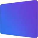 2 x Premium Mouse Pad with Stitched Edges  10.2 x 8.3 in | Smooth, Washable Mat with Non-Slip Base | Personalized Cute MousePads for Laptop, Computer, Office, Home (Blue-Purple Gradient)