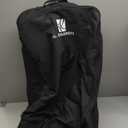 J.L. Childress Padded Backpack Car Seat Bag - Travel Bag for Airplane, Fits Most Baby & Infant Car Seats, Boosters, & Carriers, Accessories for Gate or Baggage Check, AirTag Compatible - Deluxe, Black