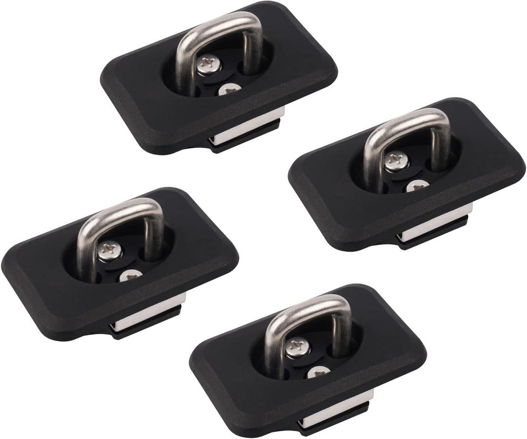 Custom Fit for Tie Down Anchors 1998-2016 Ford Super Duty 1998-2014 Ford F150 1999-2013 Chevrolet Silverado & GMC Sierra 95-08 Dodge RAM Bed Tie Downs for Truck-4 Pack Replacement Accessories