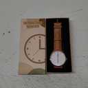 BEN NEVIS Watch, Mens Watch, Minimalist Fashion Simple Wrist Watch Analog Date with Leather Strap (08-OrangeWhite)