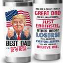 2 x Gifts for Dad from Daughter Son, Dad Birthday Gift, Birthday Gift for Him, Fathers Day Present Ideas for Men Husband, Best Dad Ever Gifts - 20 Oz Tumbler