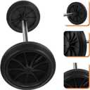 Garbage can Wheels Replacement Small Rubber Wheels with 19.49In Hollow Shaft for Easy Trash can Mobility Quiet Operation for Home Office (EXP 02/03/27)