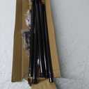 Curtain Rods 2 Pack 5/8 inch Black Curtain Rods for Windows 30 to 45 Inch with Brackets Easy to Install for Bedroom Living room Kitchen