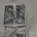 JUXYES 2 Pack Clear Display Case for Mini Action Figures, Acrylic Box with Sliding Door, Stackable Cube Small Showcase, Free Standing Collectibles Protection, 3x3x4.5 Inches