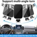 LUNQIN Car Phone Holder for Mercedes Benz GLE-Class 2016 2017 2018 2019 and GLS-Class 2017-2019 Auto Interior Accessories Best Cell Phones Mount Cellphone Mobile Cradle Charging Navigation Bracket