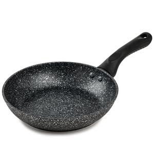 Brooklyn Steel Co. Milky Way Nonstick Aluminum Forged Silicone Handle Fry Pan - 8" - Black
