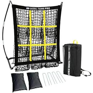 JAPER BEES Pitching Target Net Pitching Net with Strike Zone Baseball Softball Training Equipment for Youth and Adults |Portable Quick Assembly Design |Carry Bag