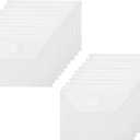 3x5 Plastic Envelopes Hook Loop Closure Coupon Receipt Storage Holder 20 Pack