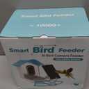 Bird Feeder with Camera, AI Identify Birds Species, Smart Bird Feeder with Camera Solar Powered, Auto 2K HD Video in Backyard, Instant Notifications, Ideal Gift for Family and Birds Lovers