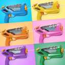 6 Pack Water Guns for Kids Adults - 6 Color Squirt Gun with Trigger, Long Range Water Pistol, Super Water Blaster Soaker Toys for Pool, Beach, Yard & Summer Party