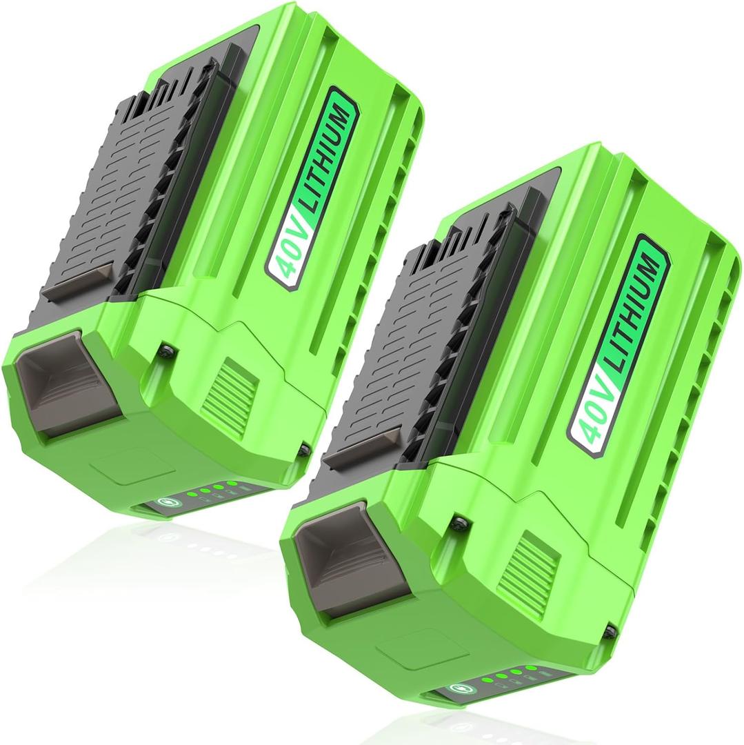 40V 6.0Ah Lithium Battery Replace for Greenworks 40V Battery, 40 Volt 6000mAh Battery Compatible with Greenworks 40V Battery 29472 29462 2901319 and 40V G-MAX Cordless Power Tools