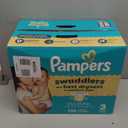Pampers Swaddlers Diapers, Size 3 (13-26 lbs), 136 Count, Absorbent, Keeps Baby Dry and Comfortable, Skin Safe Disposable Baby Diaper