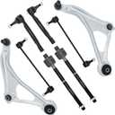 8Pcs Suspension Kit Front Lower Control Arm w/Ball Joints Outer Inner Tie Rod Sway Bay End Link Replacement for 2015-2018 Nissan Altima and 2016-2022 Maxima