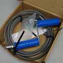 Drain Snake, Drain Auger with Drill Attachment, 16.4 Feet By 5MM Plumbing Snake Auto Feed Flexible Hair Drain Clog Remover for Kitchen, Bathrom and Shower Sink with Gloves