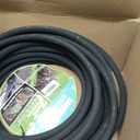 Soaker Hose 5/8" 50ft Rubber Garden Soaker Hoses, Water Seeper Round Drip Hose, Heavy Duty Drip Irrigation Hose For Vegetable, Lawn, Plants and Trees Watering