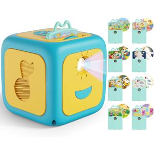 Story Projector for Kids, Story Machine with Early Learning, Music, Night Sky Lights, Storybook Projector, Moonlight Storytime Projector, Story Telling Toy for Toddlers, Gift for Kids Aged 3+