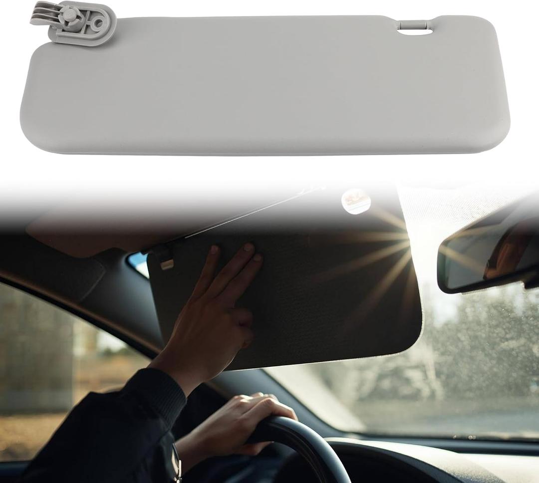 85210-1R000 Left Driver Side Sun Visor Replacement for Hyundai Accent 1E 2011-2015 Sunvisor Assy Grey
